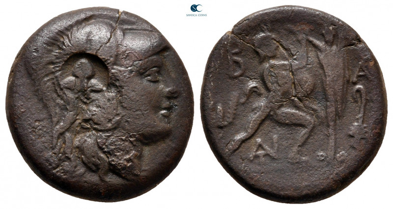 Kings of Macedon. Uncertain mint. Antigonos II Gonatas 277-239 BC. 
Bronze Æ
...