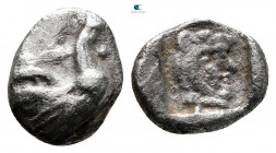 Thrace. Dicaea circa 480-450 BC. Trihemiobol AR