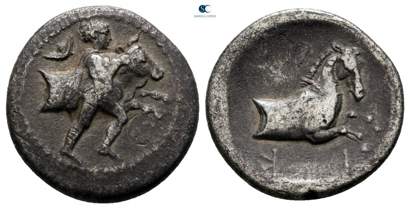 Thessaly. Trikka circa 440-400 BC. 
Hemidrachm AR

16 mm, 2,55 g



nearl...