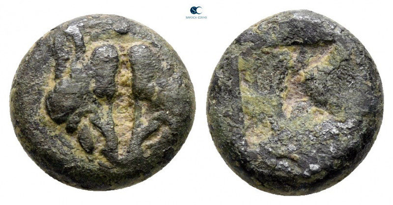 Lesbos. Uncertain mint circa 478-460 BC. 
BI 1/12 Stater

10 mm, 1,22 g


...