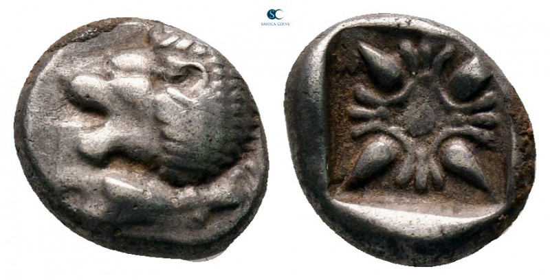 Ionia. Miletos circa 525-475 BC. 
Diobol AR

9 mm, 1,02 g



very fine