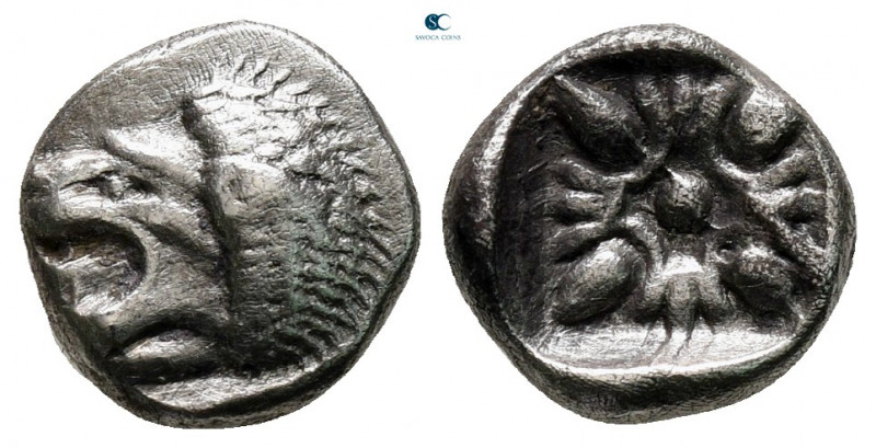 Ionia. Miletos circa 525-475 BC. 
Diobol AR

9 mm, 1,09 g



very fine