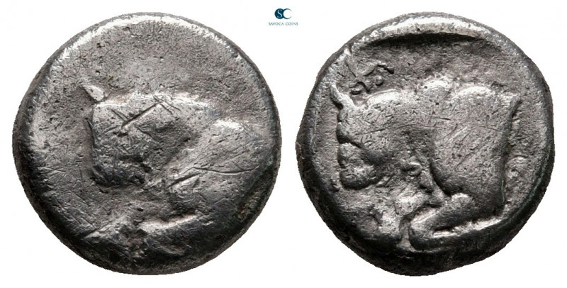 Caria. Uncertain mint circa 450-400 BC. 
Tetrobol AR

11 mm, 1,90 g



ve...