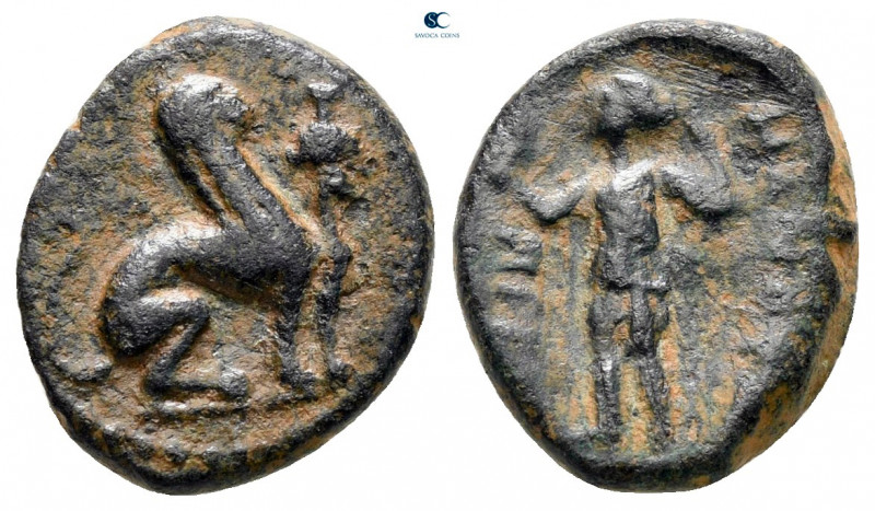 Pamphylia. Perge circa 260-230 BC. 
Bronze Æ

14 mm, 2,07 g



nearly ver...