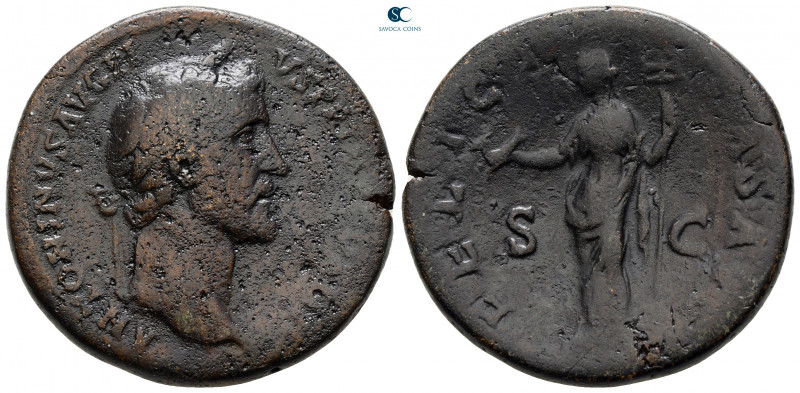 Antoninus Pius AD 138-161. Rome
Sestertius Æ

33 mm, 24,18 g



nearly ve...