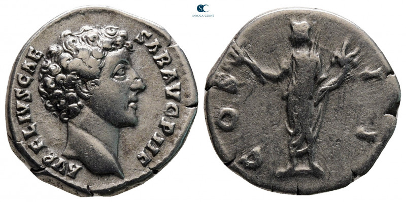 Marcus Aurelius, as Caesar AD 139-161. Rome
Denarius AR

18 mm, 3,10 g


...