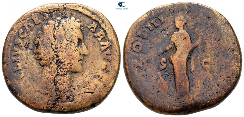 Marcus Aurelius AD 161-180. Rome
Sestertius Æ

33 mm, 24,17 g



fine