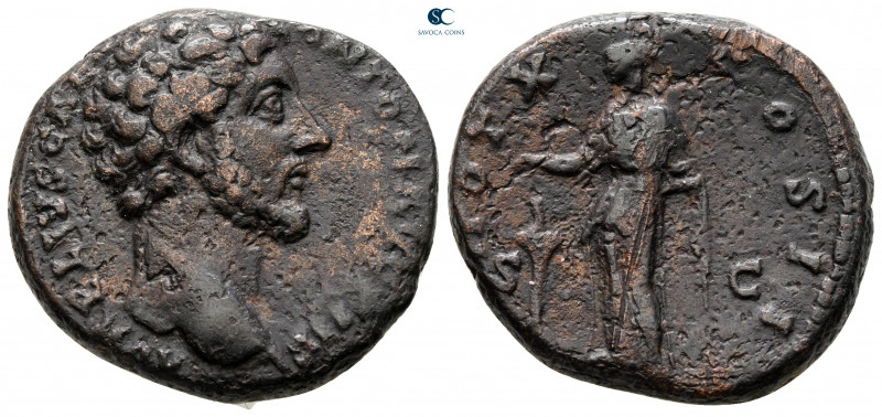 Marcus Aurelius AD 161-180. Rome
As Æ

27 mm, 11,47 g



very fine