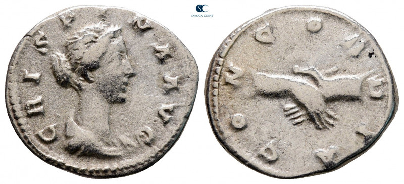 Crispina. Augusta AD 178-182. Rome
Denarius AR

18 mm, 2,82 g



nearly v...