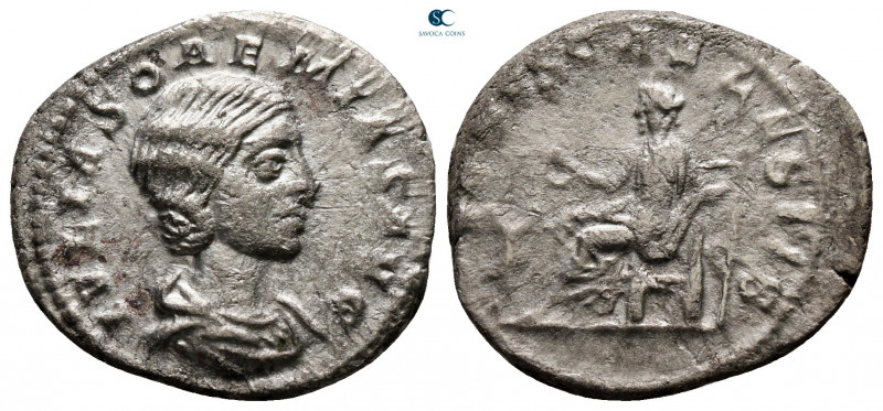 Julia Soaemias. Augusta AD 218-222. Rome
Denarius AR

20 mm, 3,28 g



ne...