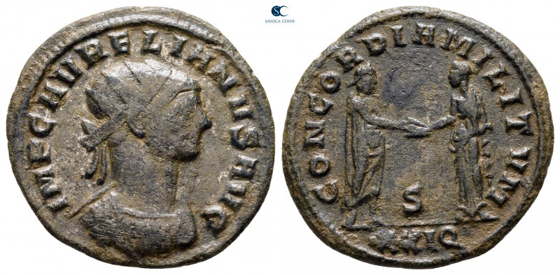 Aurelian AD 270-275. Siscia
Antoninianus Æ

22 mm, 3,23 g



very fine