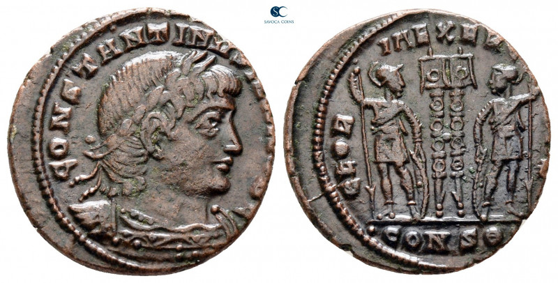 Constantine II, as Caesar AD 317-337. Constantinople
Follis Æ

18 mm, 2,16 g...