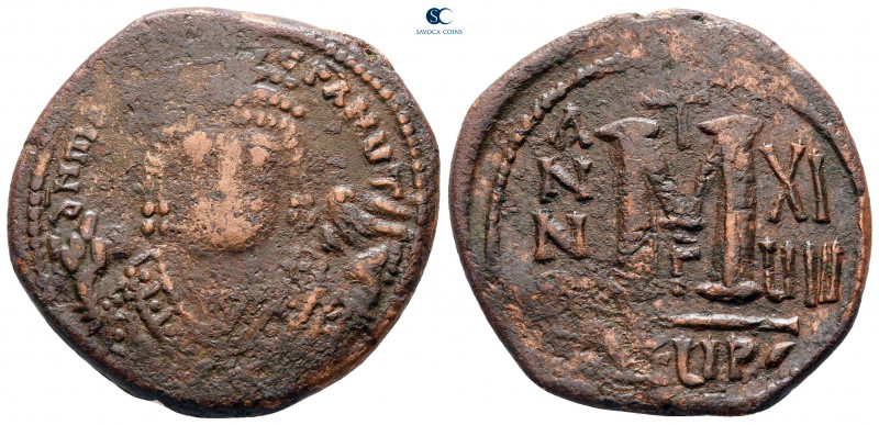 Maurice Tiberius AD 582-602. Theoupolis (Antioch)
Follis or 40 Nummi Æ

30 mm...