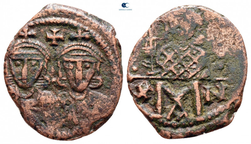 Constantine V Copronymus, with Leo IV and Leo III AD 741-775. Constantinople
Fo...