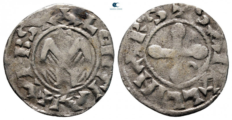 France. Provincial. Valence. Anonymous Bishops AD 1100-1200. 
Denier AR

18 m...