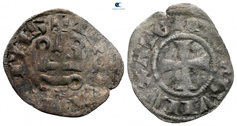 Principality of Achaea. Gui II de La Roche AD 1287-1308. 
Denier Tournois BI
...