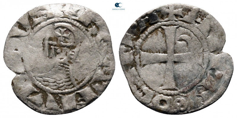 Principality of Antioch. Antioch. Bohemond III AD 1163-1201. 
Denier AR

16 m...