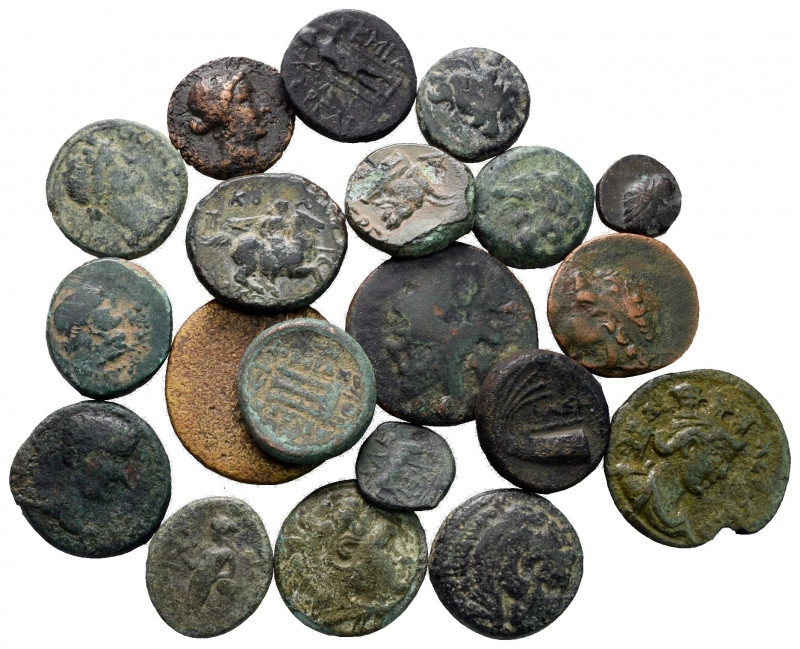 Lot of ca. 20 greek bronze coins / SOLD AS SEEN, NO RETURN! 

nearly very fine