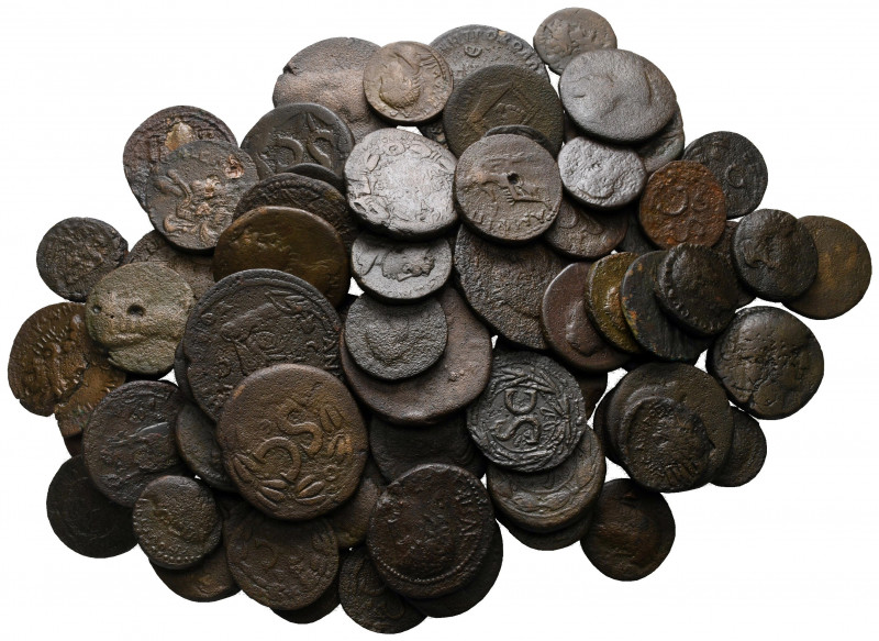 Lot of ca. 80 roman provincial bronze coins / SOLD AS SEEN, NO RETURN!

nearly...