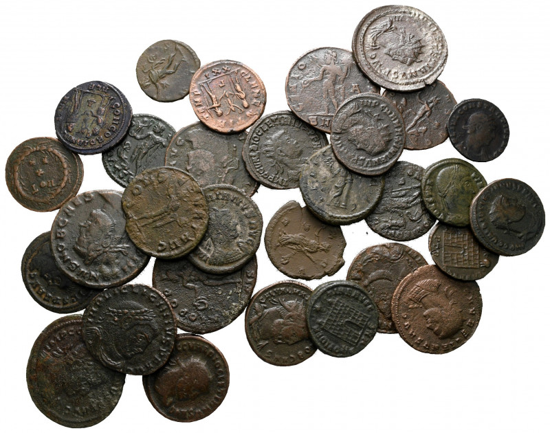 Lot of ca. 30 roman bronze coins / SOLD AS SEEN, NO RETURN!

very fine