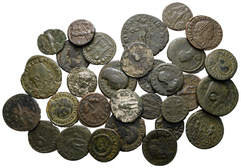 Lot of ca. 30 roman bronze coins / SOLD AS SEEN, NO RETURN!

very fine