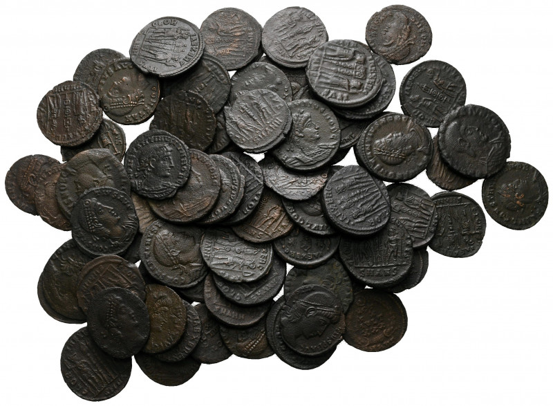 Lot of ca. 70 roman bronze coins / SOLD AS SEEN, NO RETURN!

very fine