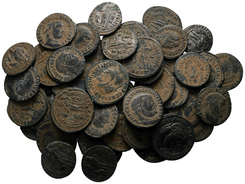 Lot of ca. 54 roman bronze coins / SOLD AS SEEN, NO RETURN!

very fine