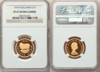 British Colony. Elizabeth II gold Proof Pound 1974 PR67 Ultra Cameo NGC, KM7. Mintage: 2,675. AGW 0.2356 oz. 

HID09801242017

© 2022 Heritage Auction...