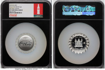 British Colony. Elizabeth II silver Proof "Coca-Cola Bottle Cap" 2 Dollars (1 oz) 2018 PR70 Ultra Cameo NGC, KM-Unl. First Day Issue. Mintage: 5,000. ...