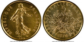 Republic gold Proof Piefort 5 Francs 1974 PR64 NGC, Paris mint, KM-P505. Mintage: 107. AGW 1.1714 oz. 

HID09801242017

© 2022 Heritage Auctions | All...