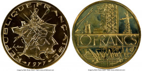 Republic gold Proof Piefort 10 Francs 1977 PR67 NGC, Paris mint, KM-P589. Mintage: 43. AGW 1.1478 oz. 

HID09801242017

© 2022 Heritage Auctions | All...