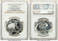 Republic 4-Piece Lot of Certified silver Proof Colorized "100th Tour de France" 10 Euros 2013 PR70 Ultra Cameo NGC, 1) "White Jersey - Best Youth" 10 ...