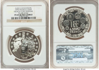 Republic 3-Piece Lot of Certified Issues NGC, 1) "Euro conversion" 6.559 Franc 1999 - PR69 Ultra Cameo, KM1254, French coin designs, plain edge 2) "Eu...