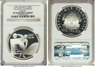 Republic 3-Piece lot of Certified Issues NGC, 1) "Atlanta Olympics Discus" 100 Francs 1994 - PR68 Ultra Cameo, KM1047 2) "1998 FIFA World Cup" Franc 1...