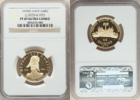 Republic gold Proof "Revolution Anniversary - J.J. Dessalines" 40 Gourdes 1970-IC PR69 Ultra Cameo NGC, Italcambio mint, KM73. Mintage: 1,005. AGW 0.2...
