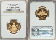 Republic gold Proof "Olympics" 500 Gourdes 1974 PR69 Ultra Cameo NGC, KM117. Mintage: 1,140. AGW 0.1881 oz. 

HID09801242017

© 2022 Heritage Auctions...