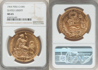 Republic gold 100 Soles 1965 MS65 NGC, Lima mint, KM231. Mintage: 27,000. AGW 1.3544 oz. 

HID09801242017

© 2022 Heritage Auctions | All Rights Reser...