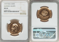 Republic gold "Alfonso Ugarte" 50000 Soles 1979-LM MS66 NGC, Lima mint, KM277. Mintage: 10,000. AGW 0.4971 oz. 

HID09801242017

© 2022 Heritage Aucti...