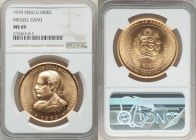 Republic gold "Miguel Grau" 100000 Soles 1979-LM MS69 NGC, Lima mint, KM282. Mintage: 10,000. AGW 0.9994 oz. 

HID09801242017

© 2022 Heritage Auction...