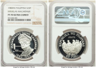 Republic Proof 25 Piso 1980-FM PR70 Ultra Cameo NGC, KM-230. Commemorating the 100th Anniversary of the Birth of Douglas MacArthur. 

HID09801242017

...