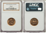 British Colony. Elizabeth II gold Proof Pound 1966 PR67 NGC, Royal mint, KM6. Mintage: 5,000. AGW 0.2353 oz. 

HID09801242017

© 2022 Heritage Auction...