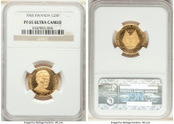 Republic gold Proof "Independence Anniversary" 25 Francs 1965 PR65 Ultra Cameo NGC, KM2. Mintage: 4,000. AGW 0.217 oz. 

HID09801242017

© 2022 Herita...
