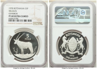 12-Piece Lot of Certified Assorted Proof "Conservation" Issues Ultra Cameo NGC, 1) Botswana: Republic "Gemsbok" 5 Pula 1978 - PR68 2) Colombia: Republ...