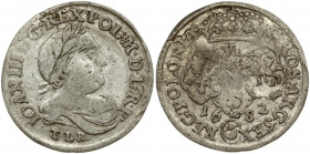 Poland 6 Groszy 1682 TLB Bydgoszcz. John III Sobieski(1674-1696). Obverse: Laureate armored bust right. Reverse: Crown above three shields. Silver. Ko...