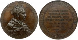 Poland Medal Commemorating the 200th anniversary of the Battle of Vienna 1883. Designed by Jozef Tautenhayn; Vienna. Obverse: Bust of Jan Sobieski fac...