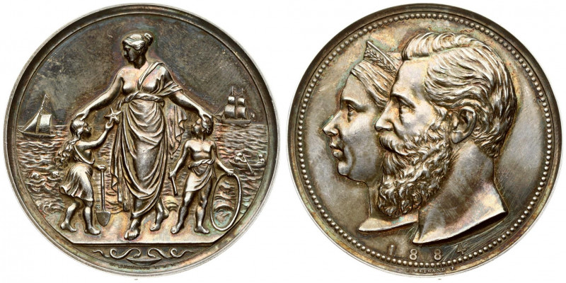 Germany Prussia Medal (1884) Wilhelm I.1884; from E. Warrior and F. W. Kullrich;...