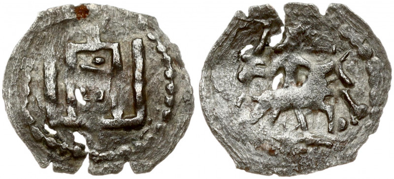 Lithuania 1 Denar (1440-1492) Vilnius. Casimir IV Jagiellon (1440-1492). Obverse...