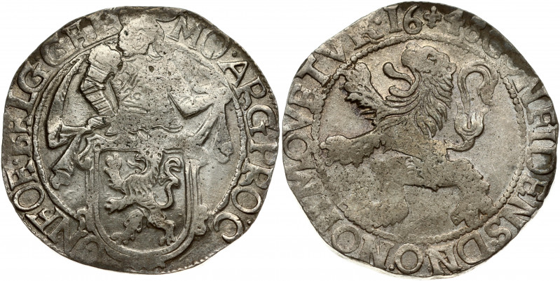 Netherlands GELDERLAND 1 Lion Daalder 1648 Obverse: Armored knight looking left ...