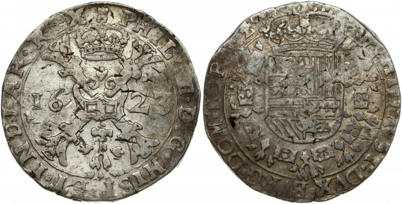 Spanish Netherlands TOURNAI 1 Patagon 1623 Philip IV(1621-1665). Obverse: Date d...