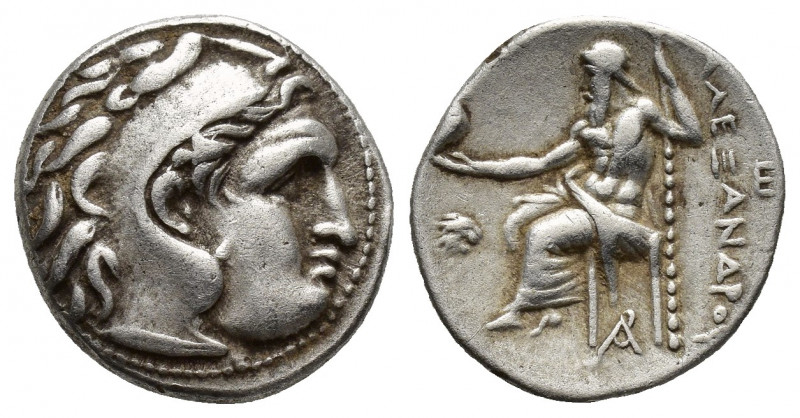 Kings of Thrace, Lysimachos AR Drachm. Magnesia ad Maeandrum, circa 305-281 BC. ...